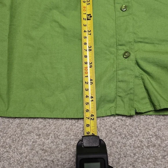 Frances Valentine Green Short Sleeve Breezy Mini Dress Sz XL - Picture 8 of 9